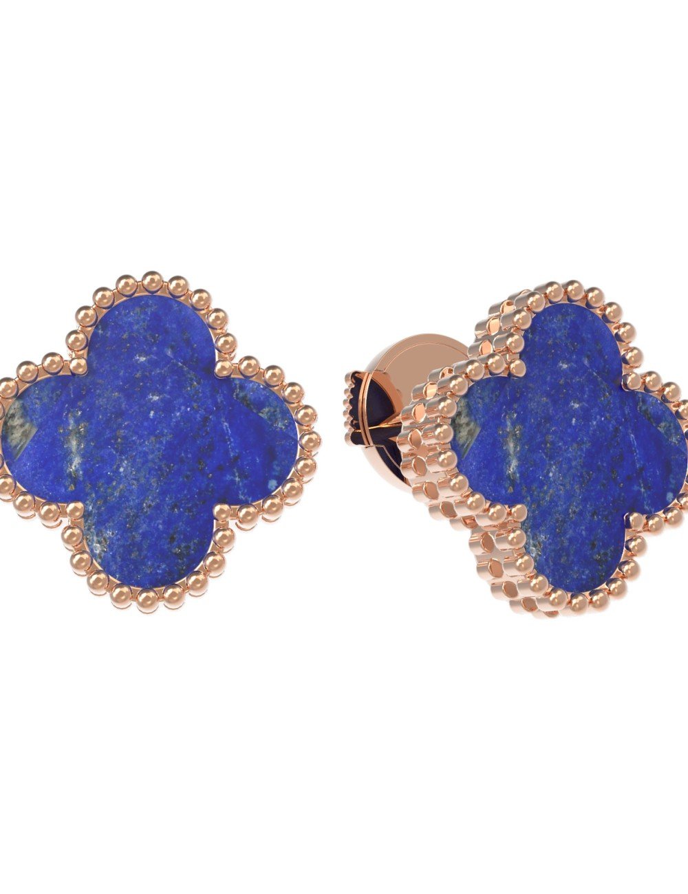 Серьги из золота c лазуритом