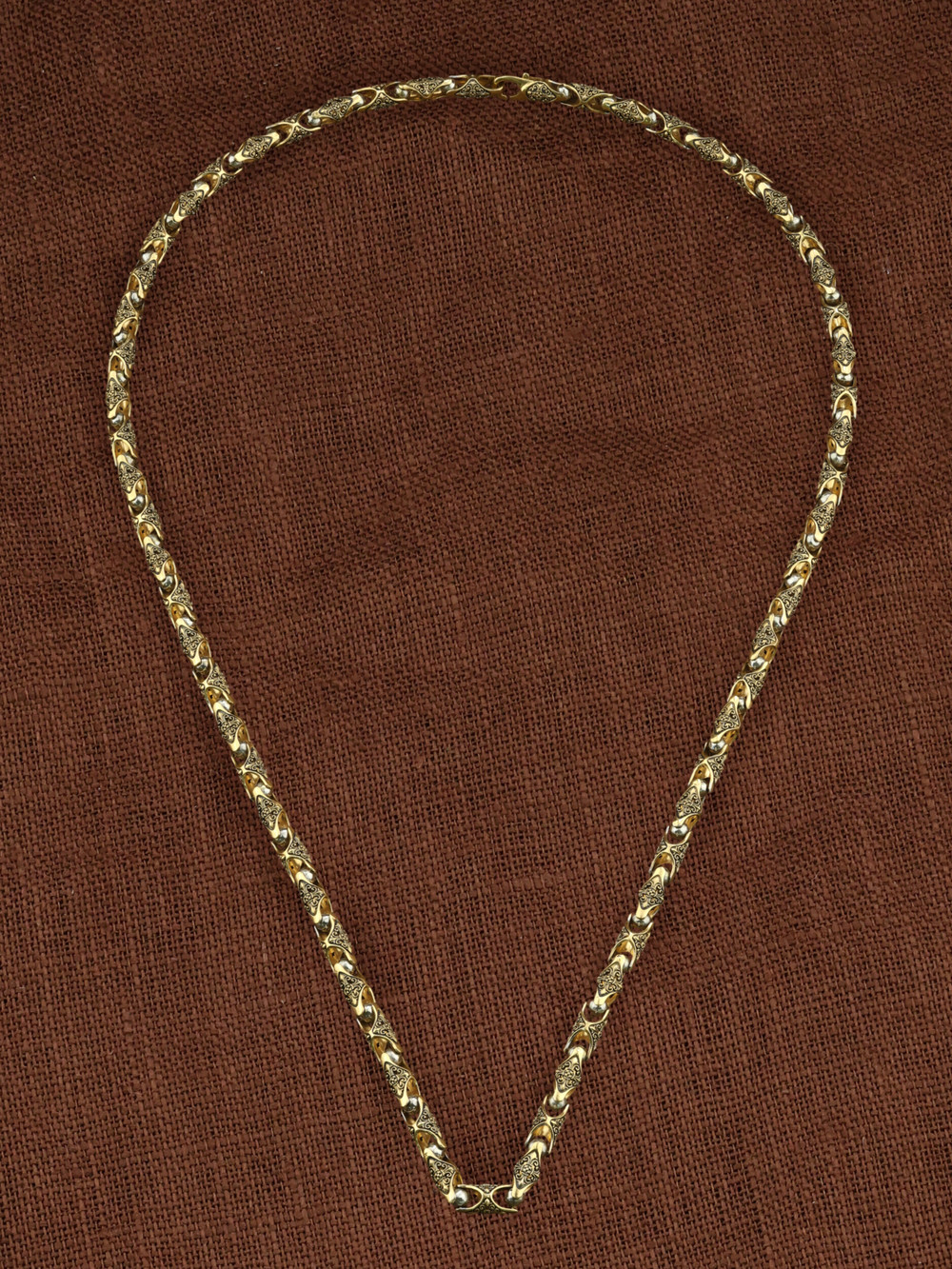 Цепь из лимонного золота 585 пробы