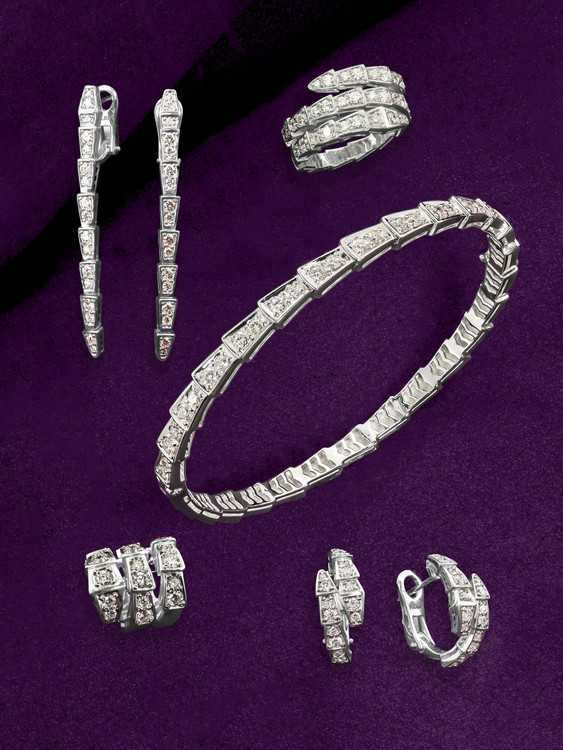 Браслет из белого золота 585 пробы c бриллиантами