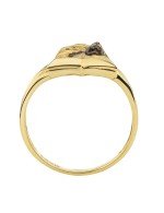 Кольцо из лимонного золота