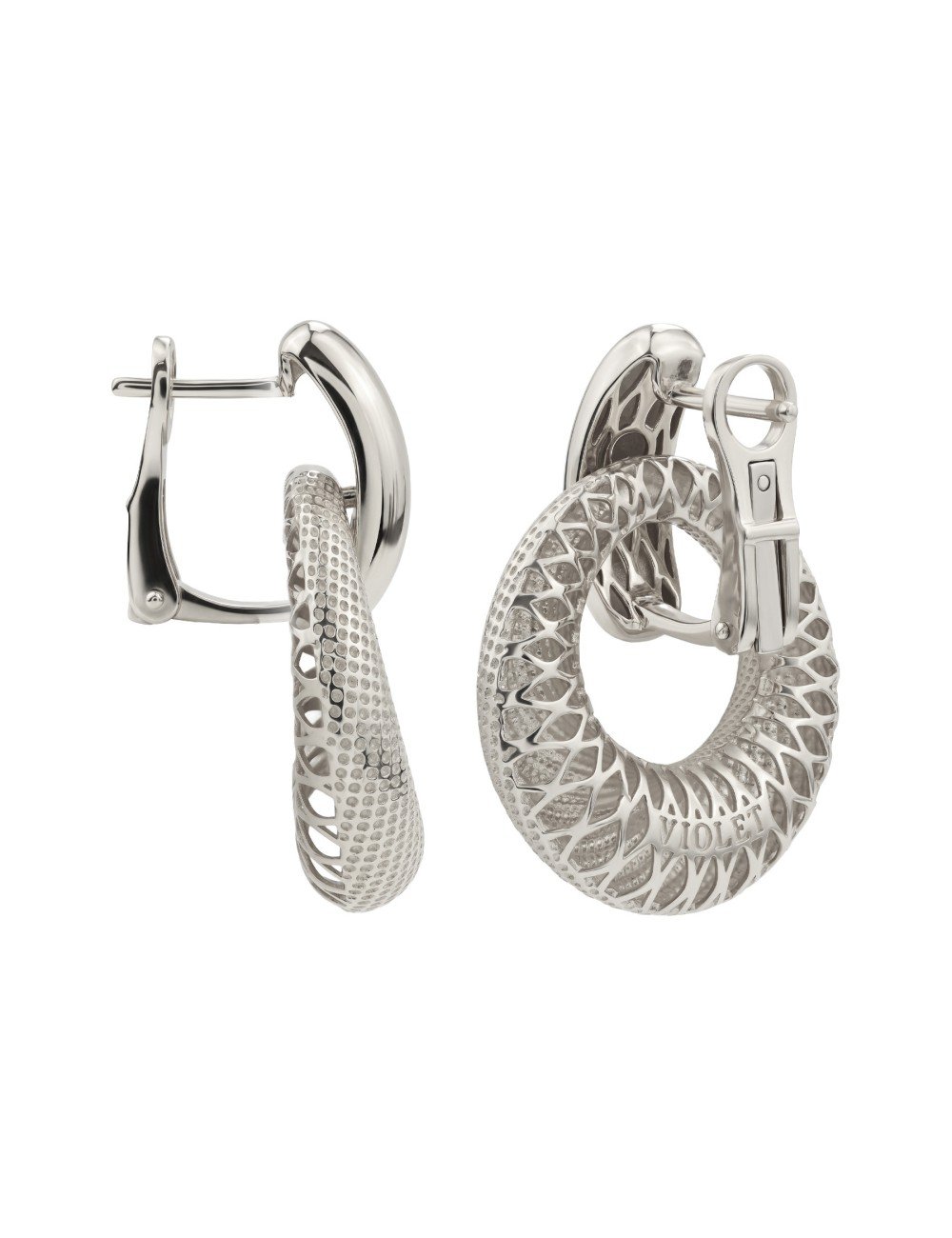 Серьги из белого золота 585 пробы
