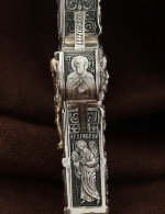 Крест из серебра 925 пробы c эбеновым деревом