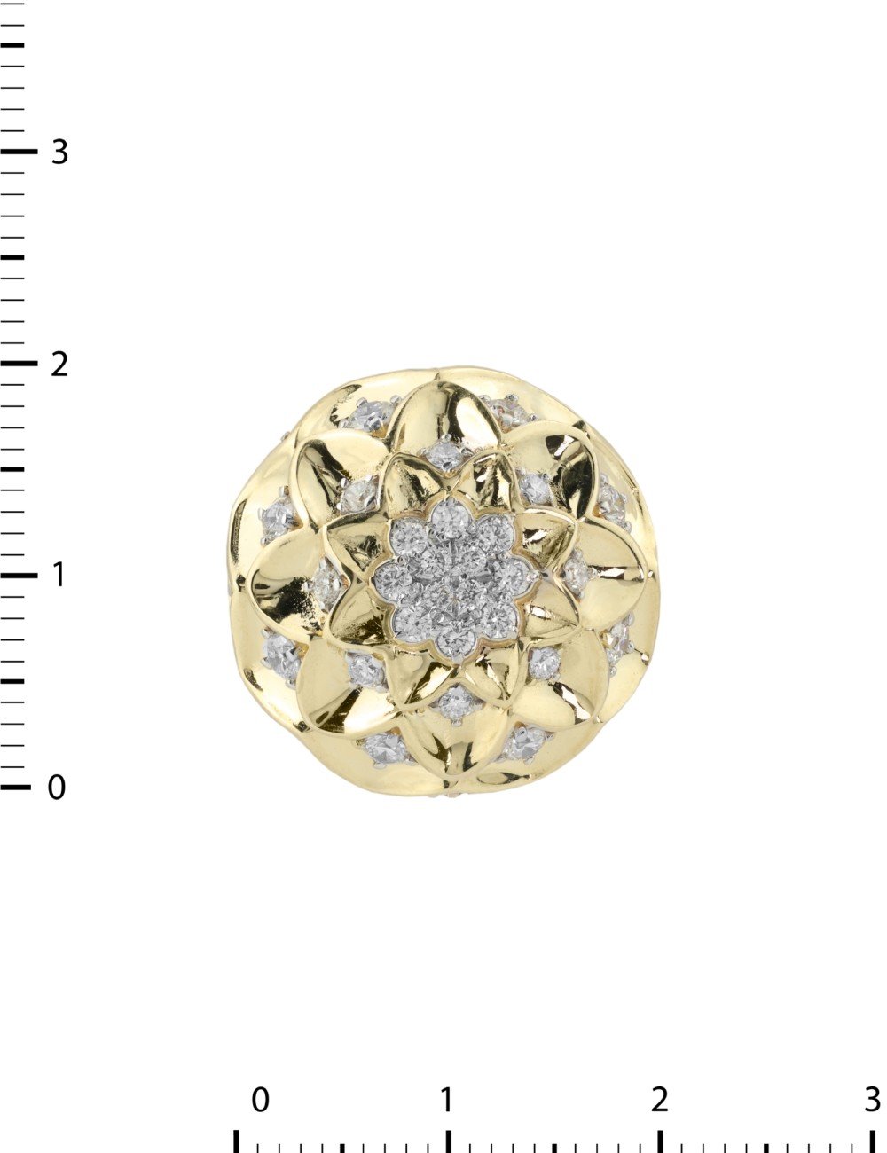 Подвеска из лимонного золота c бриллиантами