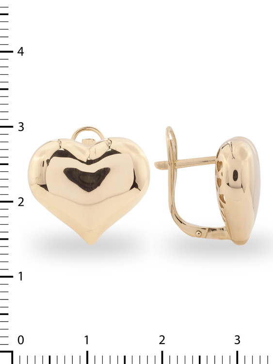 Серьги из красного золота 585 пробы