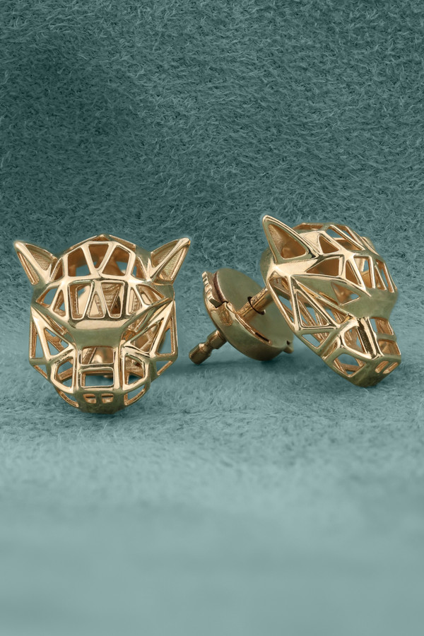 Серьги из красного золота 585 пробы