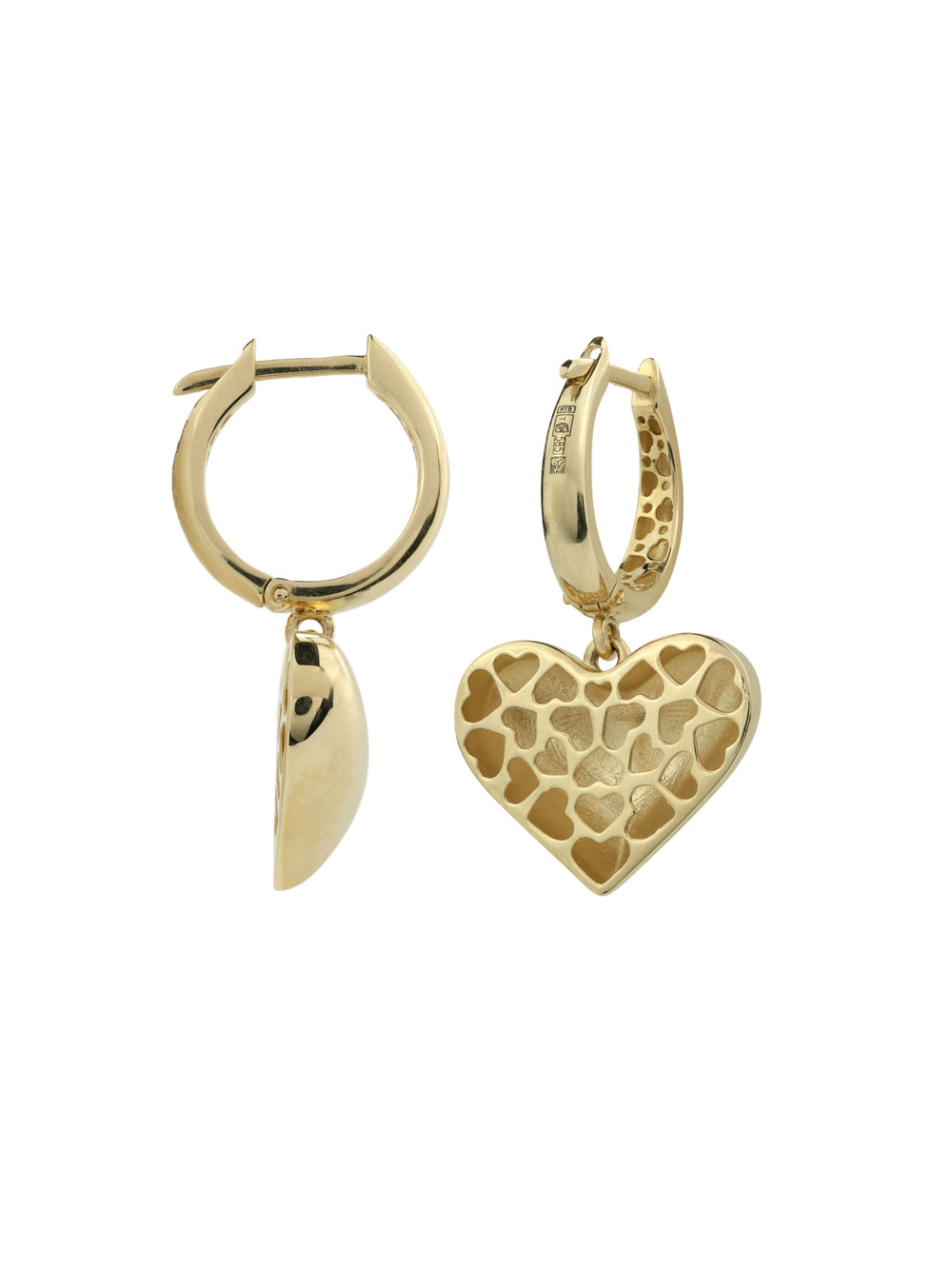 Серьги из лимонного золота 585 пробы