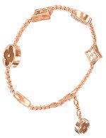 Браслет из золота c тигровым глазом и перламутром