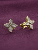 Серьги из лимонного золота c бриллиантами