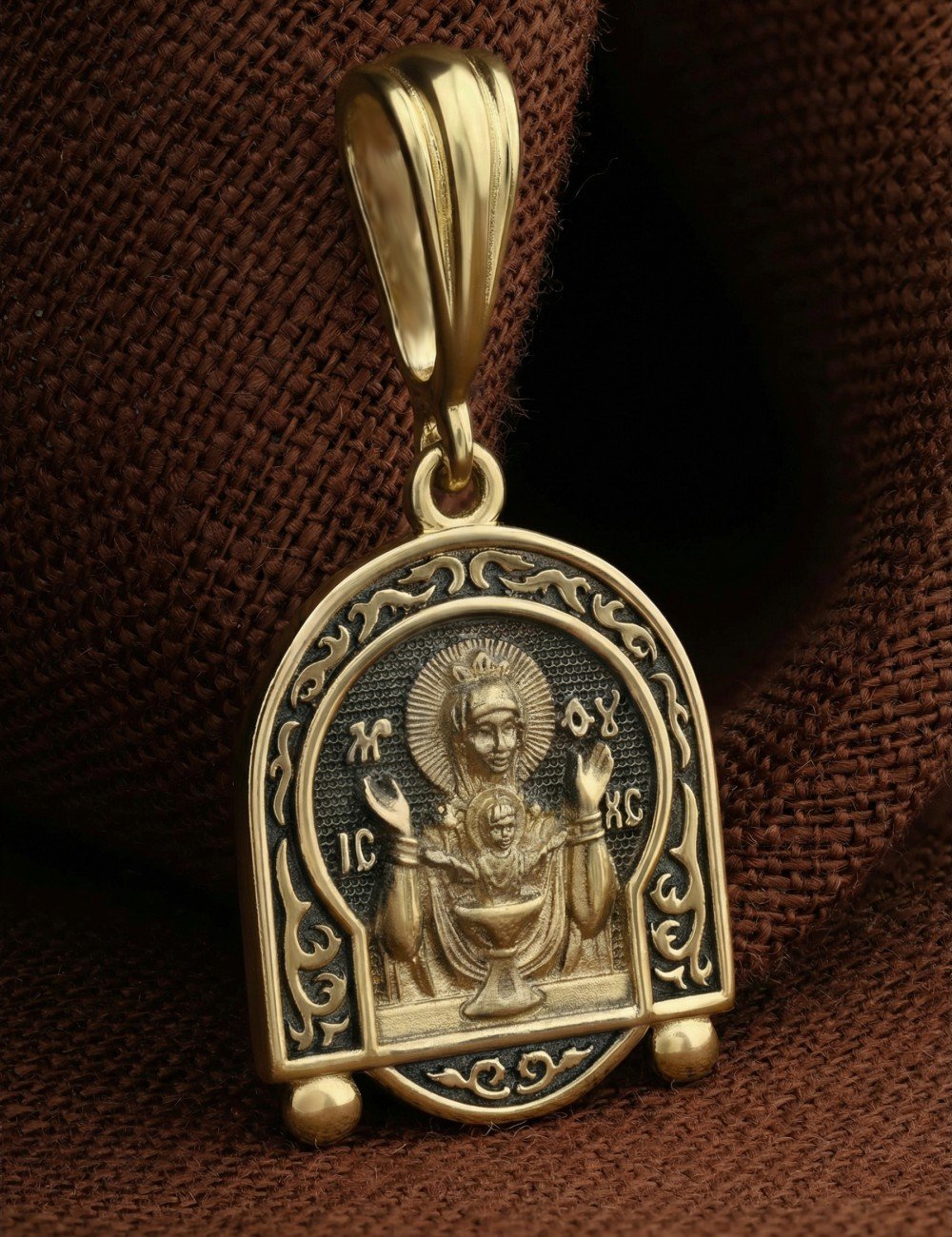 Образок из лимонного золота