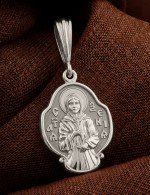 Образок из белого золота 585 пробы