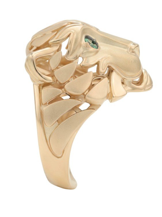 Кольцо из золота c изумрудом и рубином