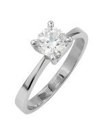 Кольцо из белого золота c бриллиантами