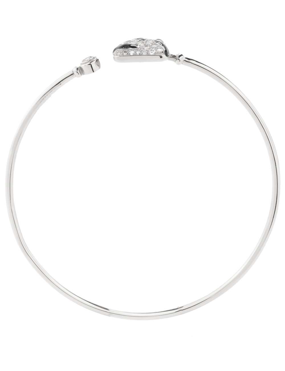 Браслет из белого золота c эмалью и бриллиантами