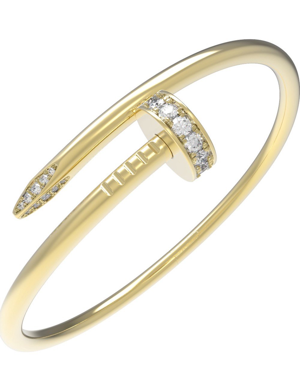 Браслет из лимонного золота c бриллиантами