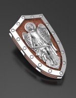 Образок из белого золота c деревом груши