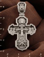 Крест из белого золота