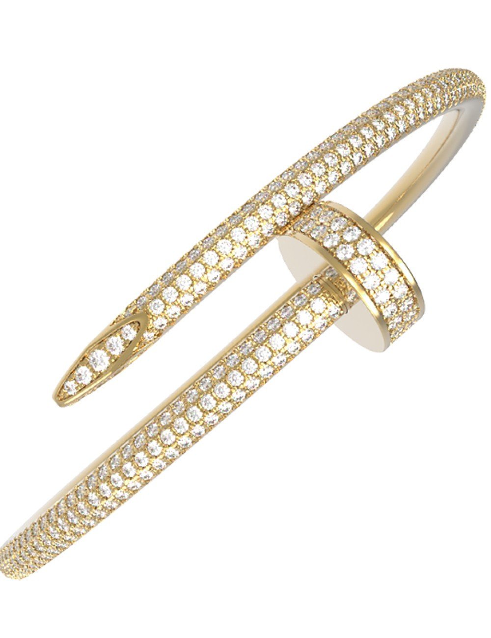 Браслет из лимонного золота c бриллиантами