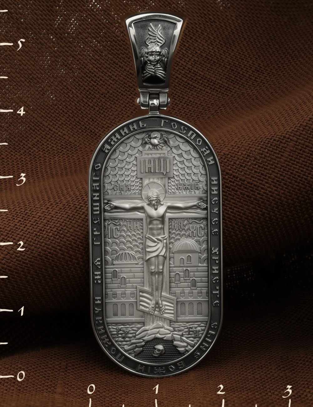 Образок из белого золота