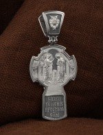 Крест из белого золота