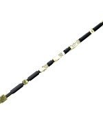 Браслет из зелёного золота c кожаным шнурком