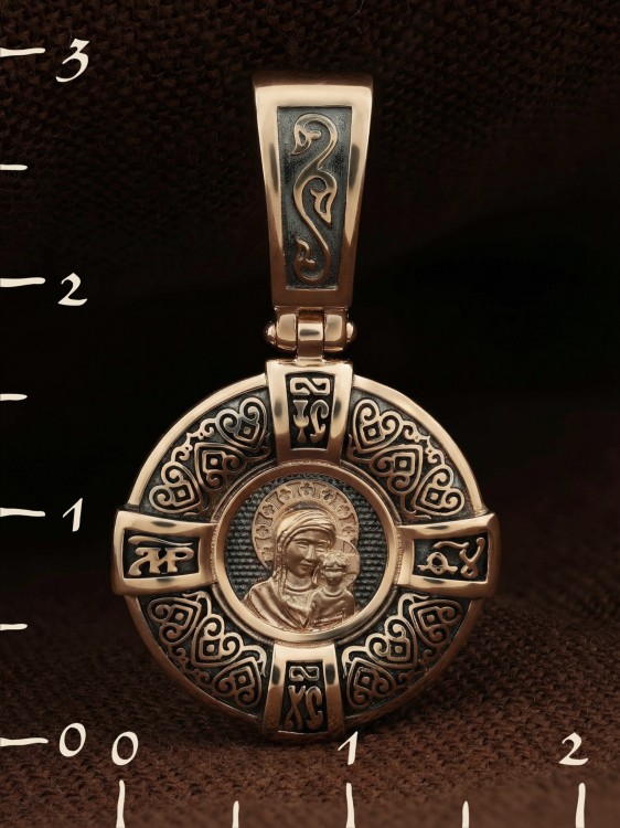 Образок из красного золота 585 пробы