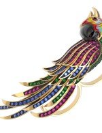 Кольцо из лимонного золота c эмалью и фианитом