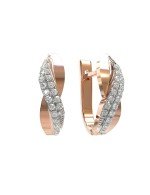 Серьги из золота c бриллиантами