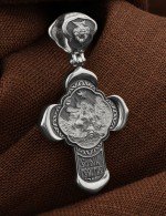 Крест из белого золота