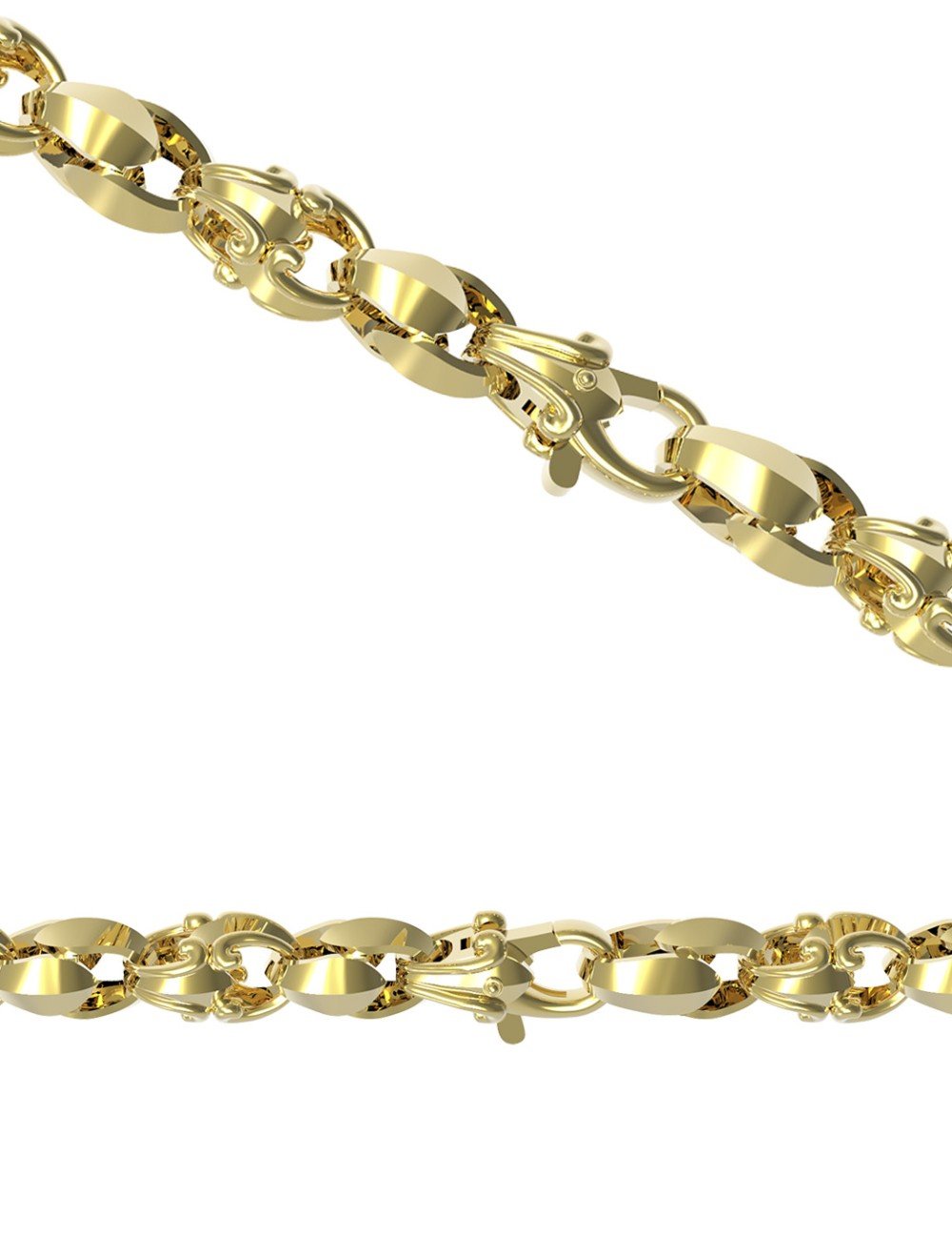 Цепь из лимонного золота