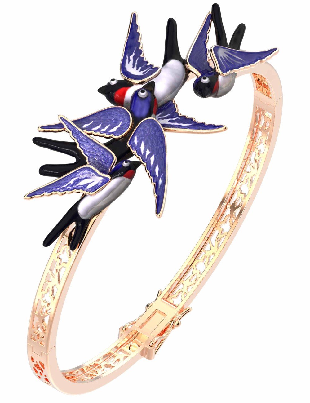 Браслет из золота c эмалью