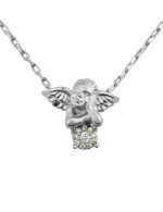 Колье из белого золота c бриллиантами