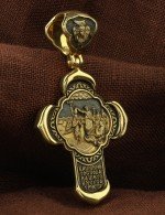 Крест из лимонного золота