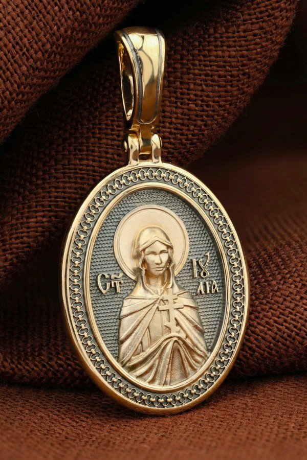 Образок из лимонного золота