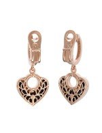 Серьги из золота c бриллиантами и ониксом