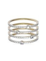 Кольцо из лимонного золота c бриллиантами