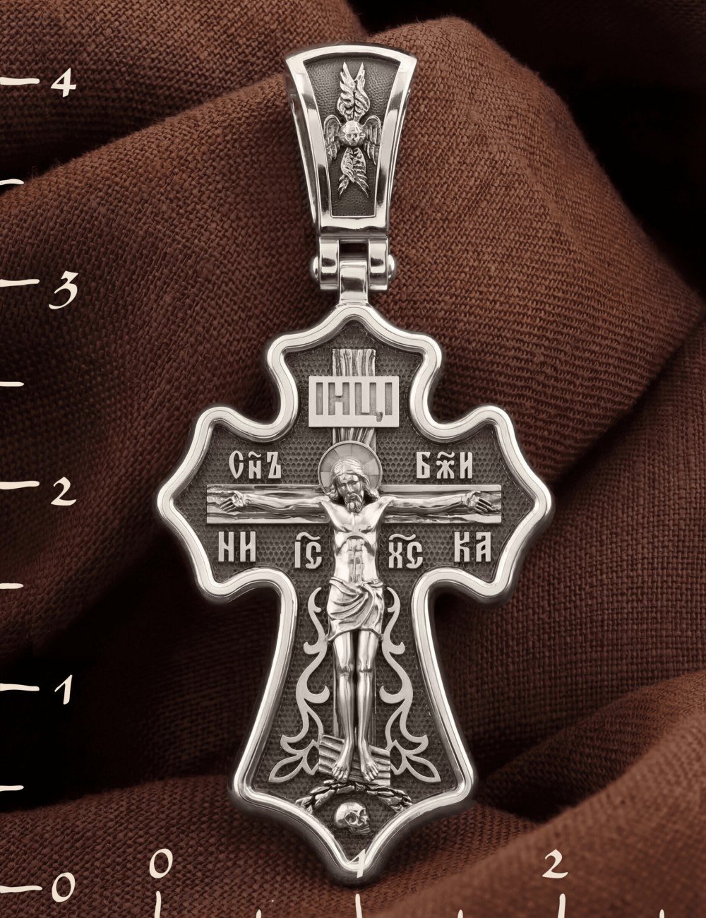Крест из белого золота