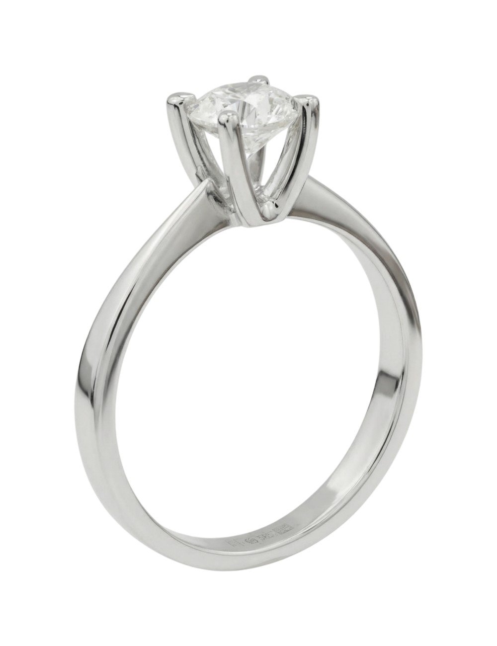 Кольцо из белого золота c бриллиантами