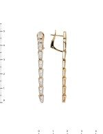 Серьги из золота c бриллиантами