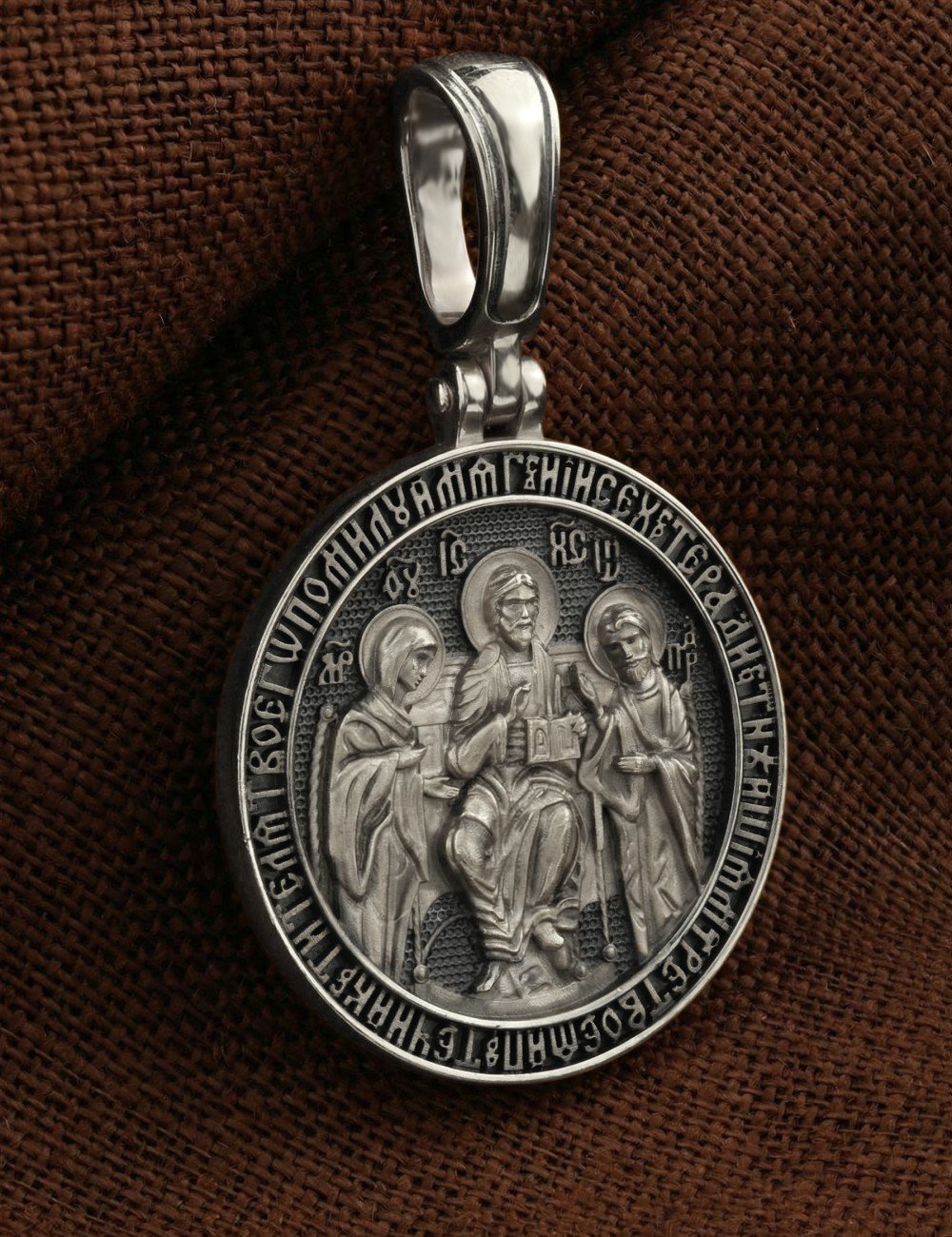 Образок из белого золота