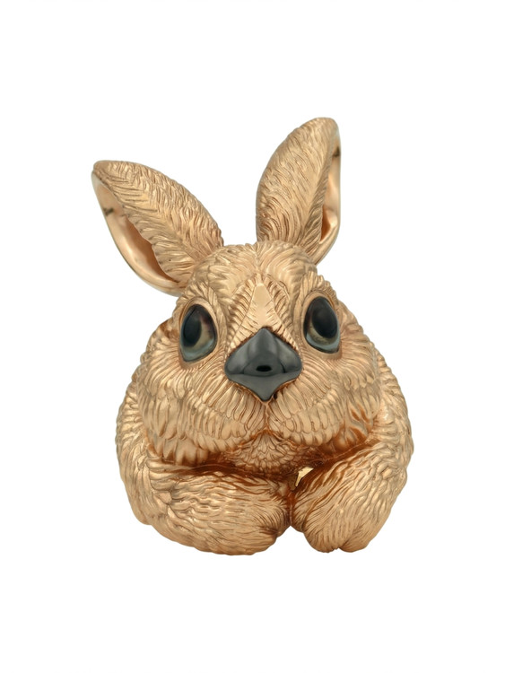 Кольцо из красного золота 585 пробы c эмалью