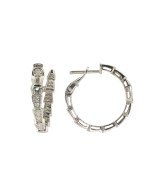 Серьги из белого золота c бриллиантами