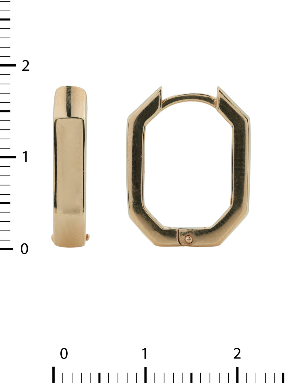 Серьги из красного золота 585 пробы