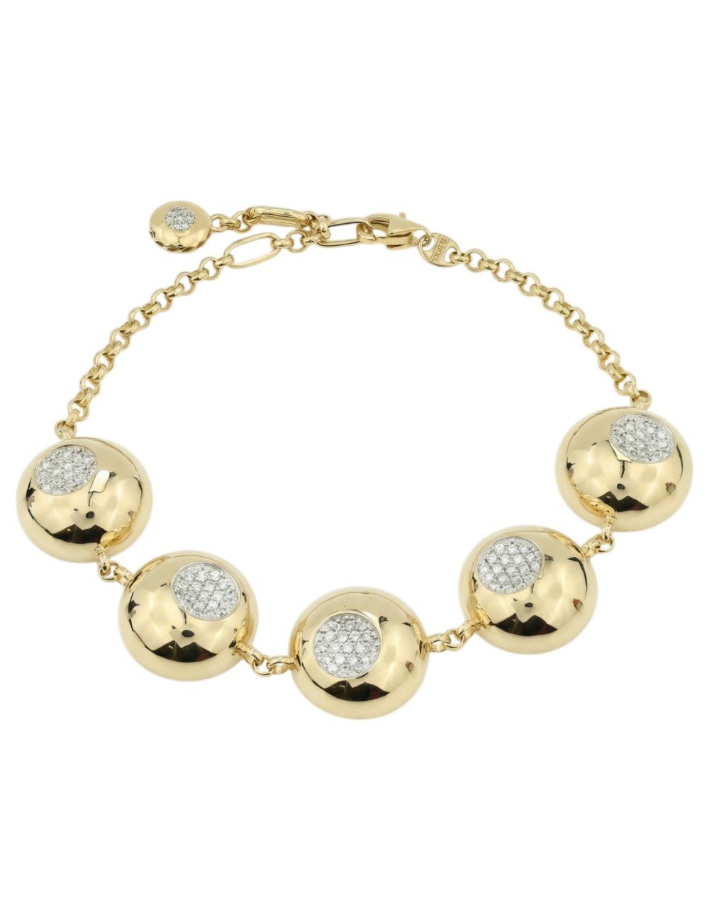 Браслет из лимонного золота c бриллиантами