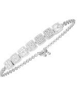 Браслет из белого золота c бриллиантами