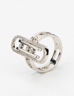 Кольцо из белого золота c бриллиантами