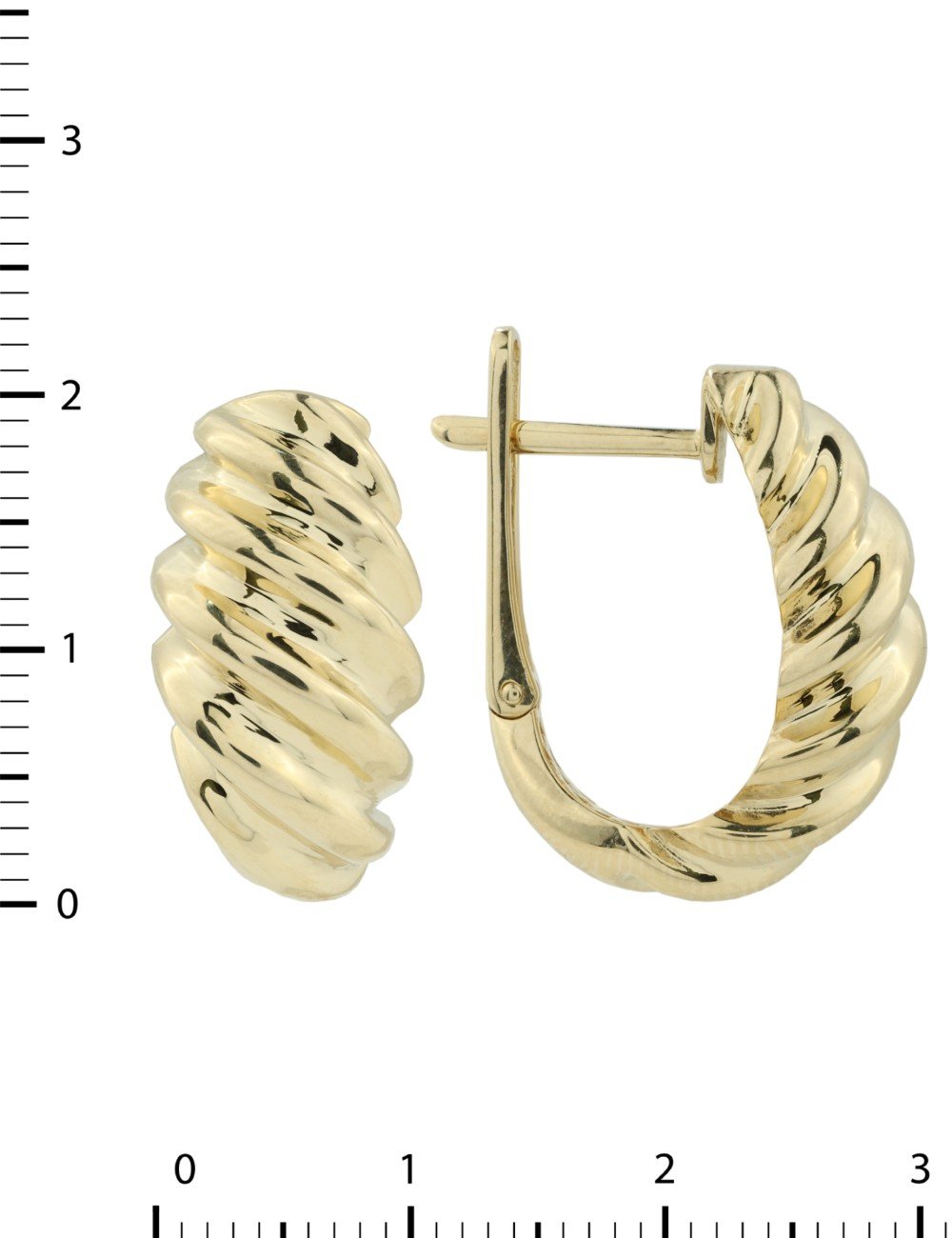 Серьги из лимонного золота