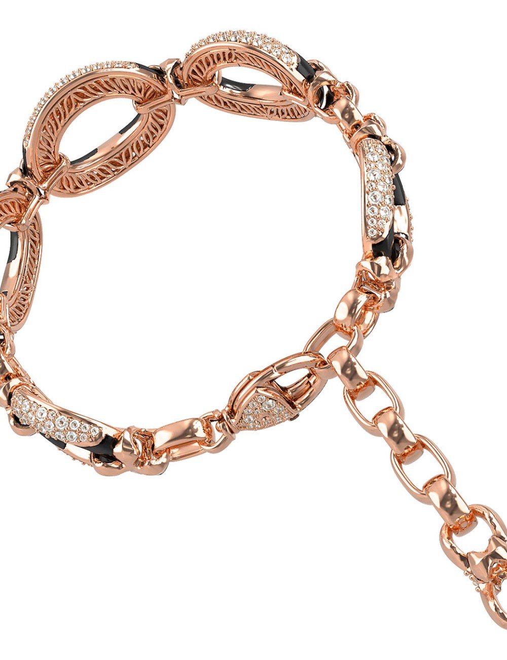 Браслет из золота c бриллиантами и ониксом