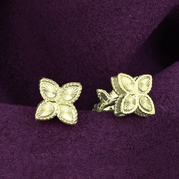 Серьги из лимонного золота 585 пробы