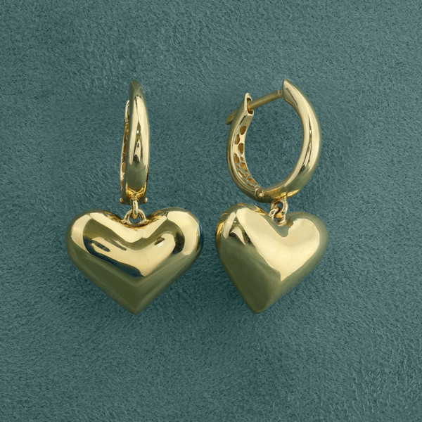 Серьги из лимонного золота 585 пробы