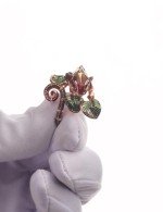 Кольцо из золота c эмалью